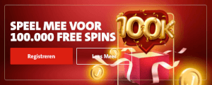 Gratis spins actie