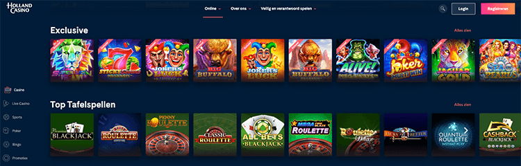 aanbod online casino games