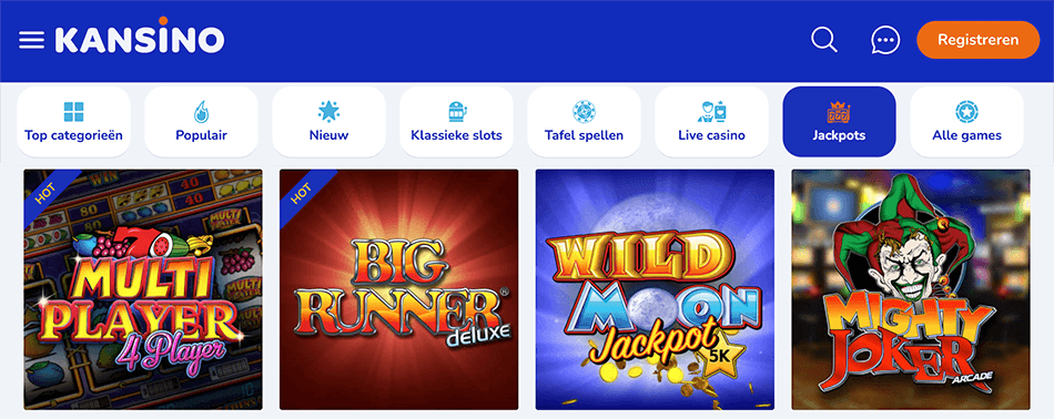 Klassieke jackpot gokkasten